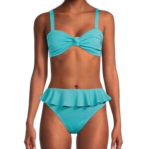 Popcorn Texture Swimsuit Bottoms and Top for Women